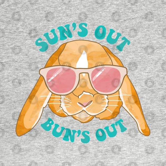 Sun's Out, Bun's Out Rabbit Illustration by aterkaderk